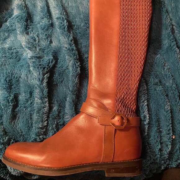 GORGEOUS Cole Haan Clover Stretch Tall Leather Riding Boots - Picture 1 of 14